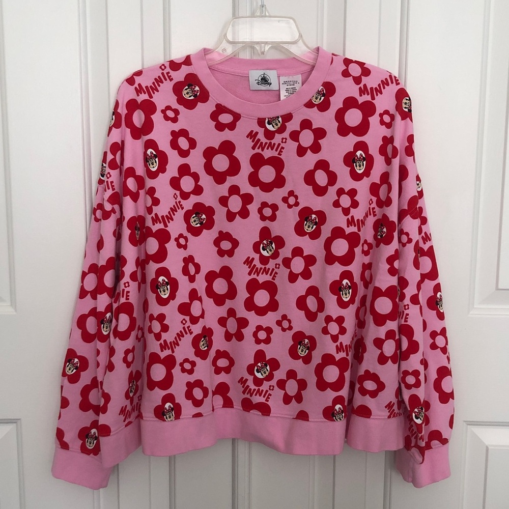 Disney Pink and Red Minnie Mouse Sweatshirt - Picture 11 of 11